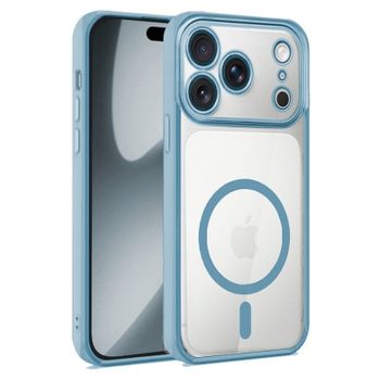 Carcasa COOL para iPhone 17 Pro Magnética Borde Celeste
