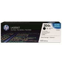 hp 304a black original toner cartridges - dual pack cc530ad
