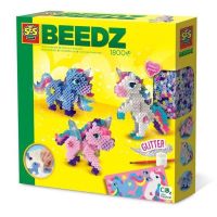 kit de perlas a planchar 3d ses creative beedz unicornios multicolor con brillo