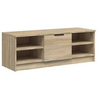 mueble de tv madera contrachapada color roble 102x355x365 cm vidaxl