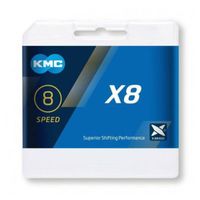 cadena kmc x8 eslabones 8v cromado