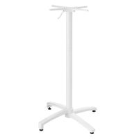 base de mesa basculante de 108 cm de aluminio blanco