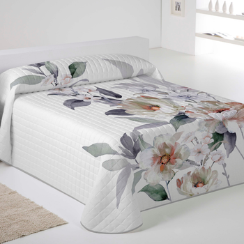 ICEHOME - Colcha Bouti Estampada - Microfibra Extra Suave de Alta Calidad - 15 Modelos Diferentes - Acolchado a Rombos - Cama 90-105/135/150/180 - Relleno Ligero 70 gramos - Fabricado en España