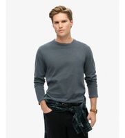 superdry para hombre m6010879a camiseta classic essential gris s casual algodon manga larga