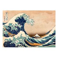 papel pintado 3d - hokusai the great wave off kanagawa reproduction 150x105 cm
