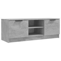 mueble tv  mueble de salon  armario tv madera contrachapada gris hormigon 102x35x365 cm