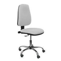 silla de oficina ergonomica con mecanismo de contacto permanente y regulable en altura asiento y tejido tapizado en tejido bali color gris piqueras y