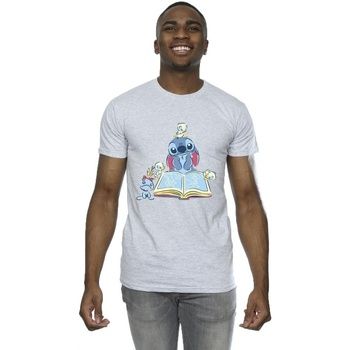Disney Camiseta Reading Reading A Book para hombre