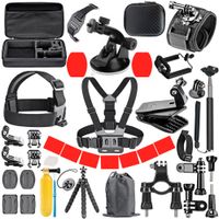 orbmart para gopro juego de accesorios para go pro hero 13 12 11 10 9 8 7 6 5 4 soporte negro para dji insta360 para camara de accion sjcam