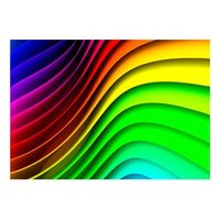 papel pintado 3d - rainbow waves 400x280 cm