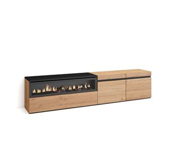 Mueble tv, televisión, muebles de salón, almacenaje, 200x35x45cm, para tv hasta 80