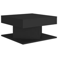 mesa de centro madera contrachapada negro 57x57x30 cm vidaxl