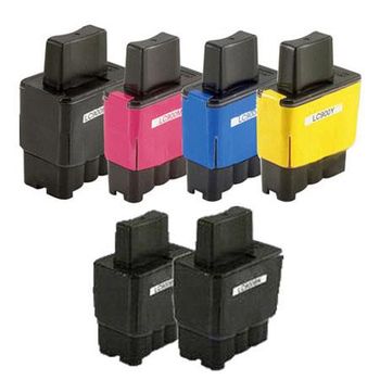 Compatible Multipack Brother IntelliFax 1835 Printer Ink Cartridges (6 Pack) -LC900BK