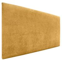 dhome cabecero de pana liso 105x50 camas 105 - mostaza