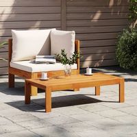 sofas de jardin 2 uds  mueble jardin mesa y sillas con cojines madera maciza acacia cfw179305