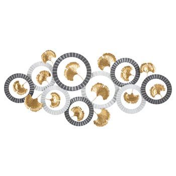 Panel Decorativo 3d De Metal Multicolor 126x5x58 Cm