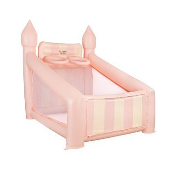 Canasta Hinchable Grande Pvc Con Hinchador Rosa