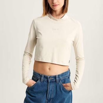 Vans Camiseta manga larga Script Mini Mock Ls para mujer