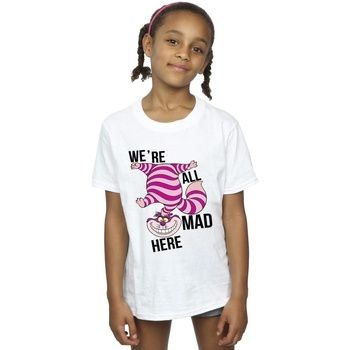 Disney Camiseta Alice In Wonderland All Mad Here para niña