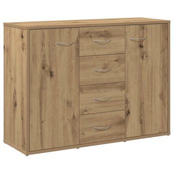 Aparador De Madera De Ingeniería Roble Artisan 88x30x64 Cm
