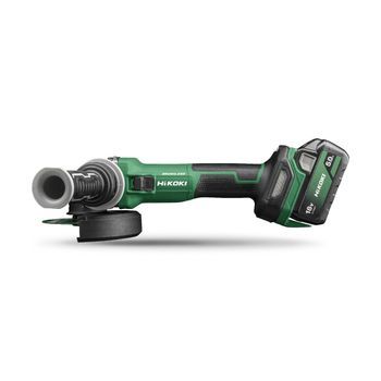 Amoladora Ø125mm 18v – 5ah - Hikoki- Brushless Con Interruptor Autoblocante - 2 Baterías 5.0ah - G1813dvewqz
