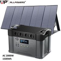 estacion de energia portatil allpowers 2000w - 1500wh  panel solar 400w