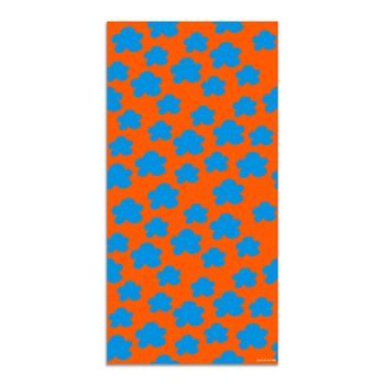 Alfombra Vinílica Nubes 200x200cm Agatha Estampados Azules Naranjas