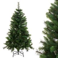 arbol de navidad artificial plegable pvc y pe color verde de 210 cm lolahome