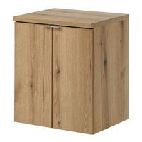 mueble bajo lavabo newport con 2 puertas 50x60x40 cm - efecto roble encasa