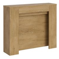 consola pequena kuba extensible de madera 90x25211 cm-color natural