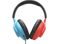 auriculares gaming - jbl quantum 100n circumaurales diadema con cable microfono rojo y azul