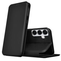 cool funda flip cover elegance negro para samsung galaxy s24  s25