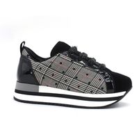 l4k3 deportivas moda lake bowling pois sneaker running black c19-bow para mujer