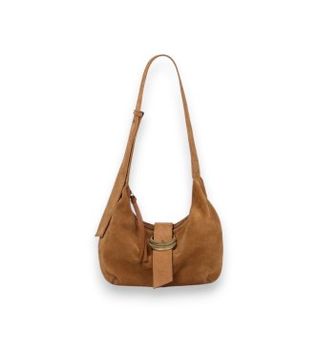 BA&SH para mujer. 2E26YYHS Bolso hobo de ante Youyou cognac (OSFA), Marrón, Casual
