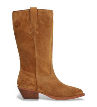 Alpe para mujer. 554611 Botas de piel Western marrón (41), 1 a 3cm, Cremallera, Casual