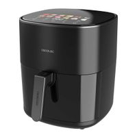 freidora de aire sin aceite cecotec cecofrygrill duoheat 6500 65 litros doble resistencia plancha grill air fryer 2200w dietetica y digital ventana temperatura regulable 80-200c 8 menus