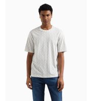 ax armani exchange para hombre xm001228af10356f0017 camiseta regular fit blanco s casual algodon manga corta