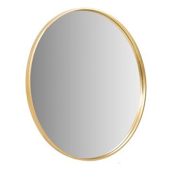 Espejo De Pared Dorado D86,5x3