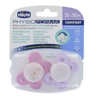 chicco chupete physio comfort night silicona 16-36m nina