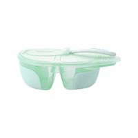 cuenco de dos compartimentos con cuchara tasty menta