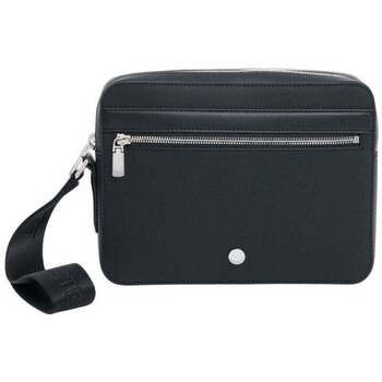 Lacoste Bolso Bolso de mano Langon para hombre en Petit Piqué Negro para hombre