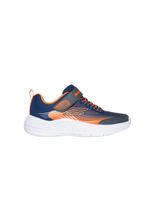 zapatillas skechers microspec advance azulnaranja nino