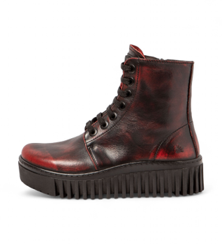 Art para mujer. 1151713F4003_008 Botines de Piel 1517 Brighton burdeos (42), 3 a 5cm, Cremallera, Casual