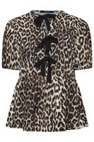 limited collection curve natural brown leopard print bow top mujer curvy y tallas grandes limited collection