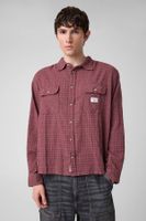 camisa estampada de corte boxy