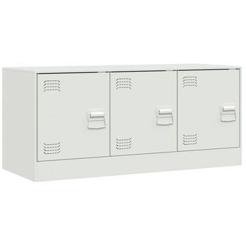 Mueble Para Tv De Acero Blanco 99x39x44 Cm Vidaxl