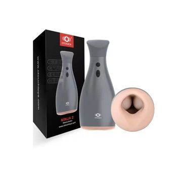 Masturbador Automático Para Hombres Con 7 Modos De Vibración. Juguete De Silicona Para Adultos. Gris. Fengwen.