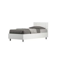 cama contenedor individual 80x200 cabecero recto lamas ankel fresno blanco