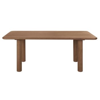 Mesa de comedor de acacia maciza de 200 cm
