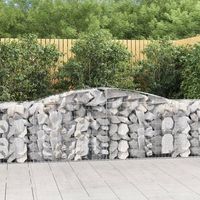 cesta de gaviones  gavion para piedras  gavion decorativo forma arco hierro galvanizado 400x50x80100cm cfw791963